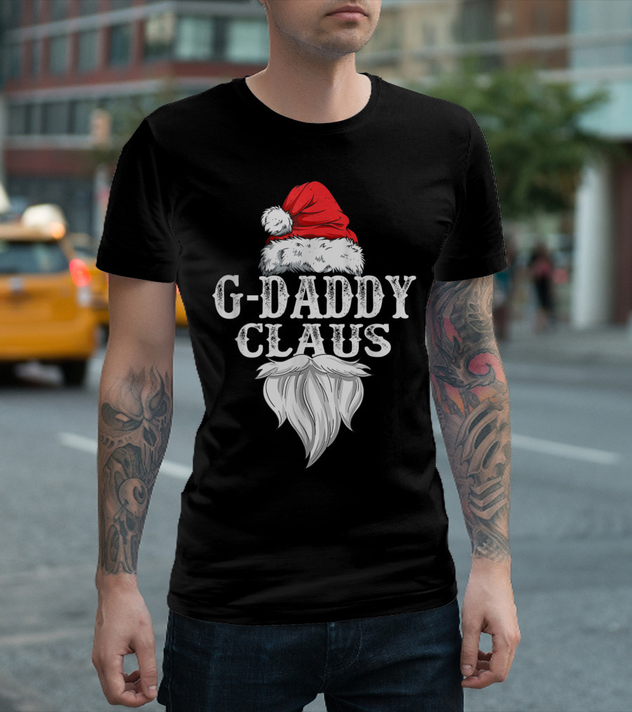 G Daddy Claus Santa Hat and Beard T-Shirt