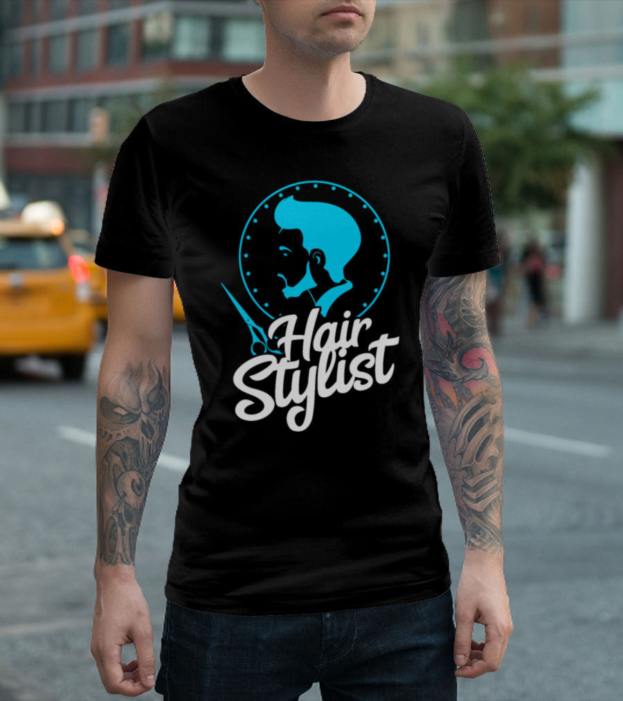 Hair Stylist Retro Barber Scissors T-Shirt