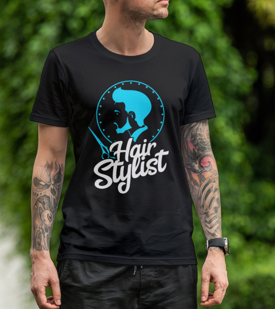 Hair Stylist Retro Barber Scissors T-Shirt