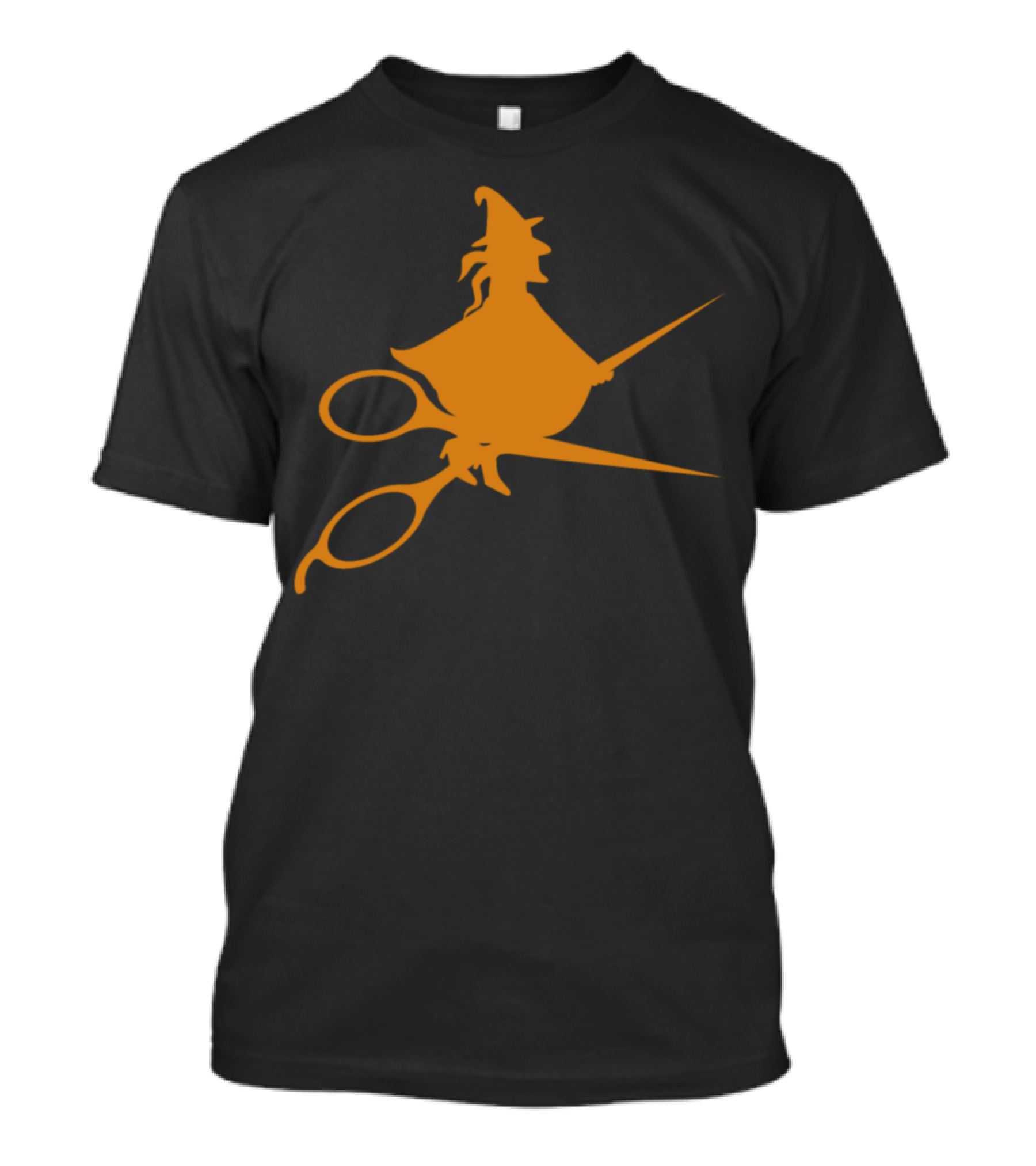 Funny Halloween Witch Hairstylist Scissors T-Shirt