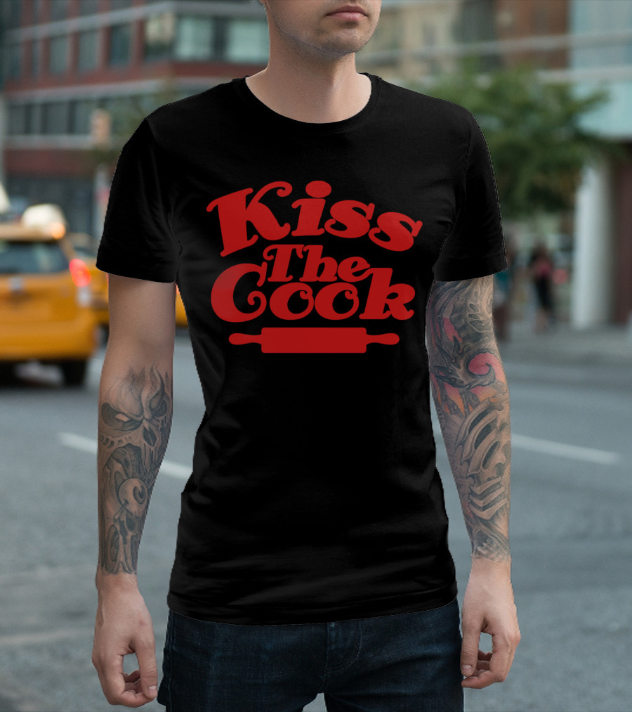 Kiss The Cook Rolling Pin T-Shirt
