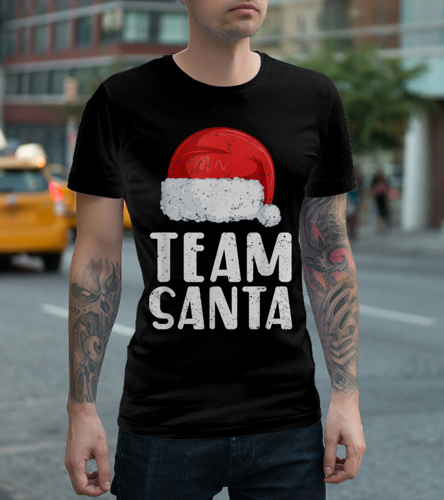 Team Santa Red Hat Christmas T-Shirt