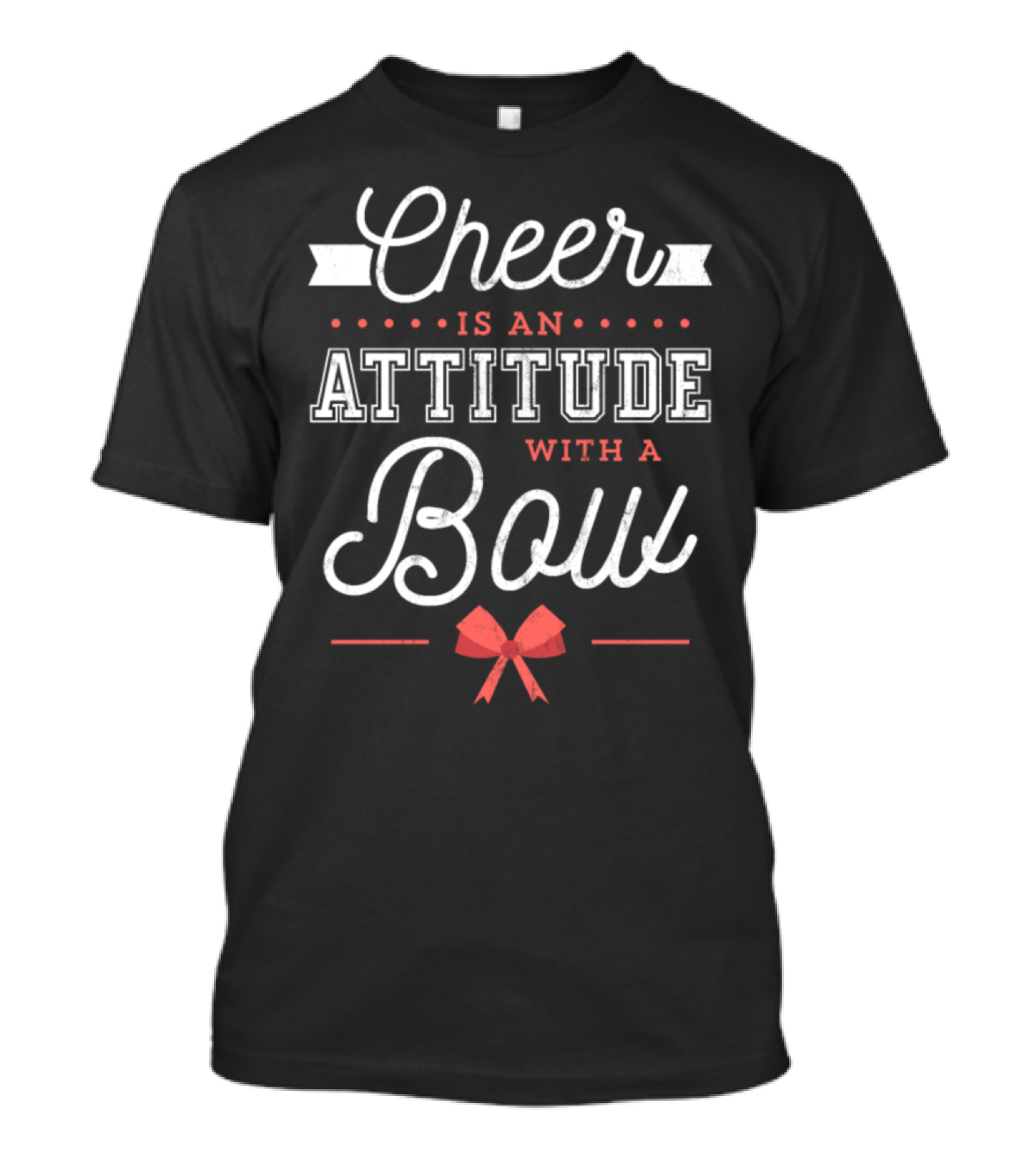Cheer Is An Attitude With A Bow Cheerleading Spirit T-Shirt