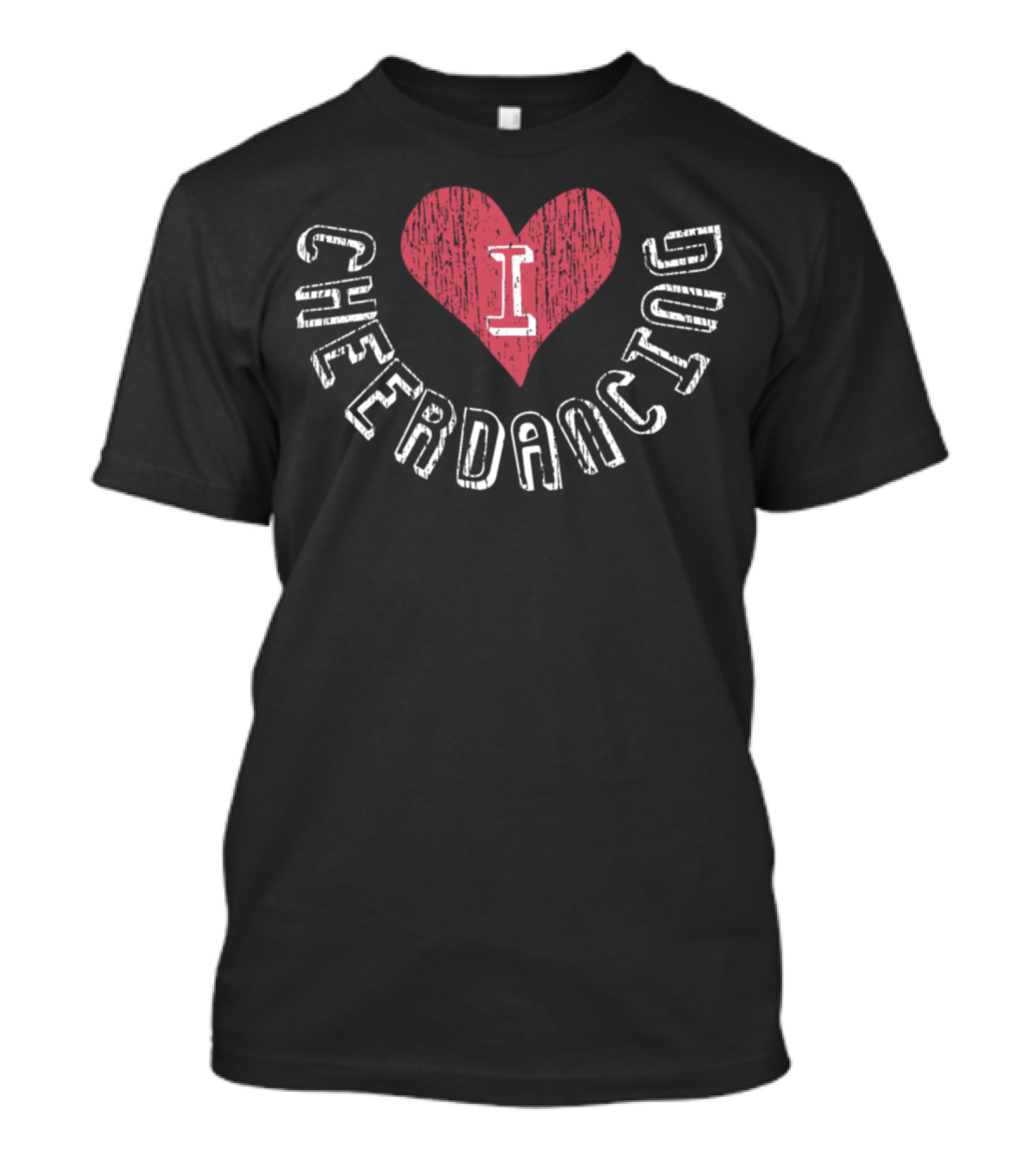 I Love Cheer Dancing Cheerleader T-Shirt