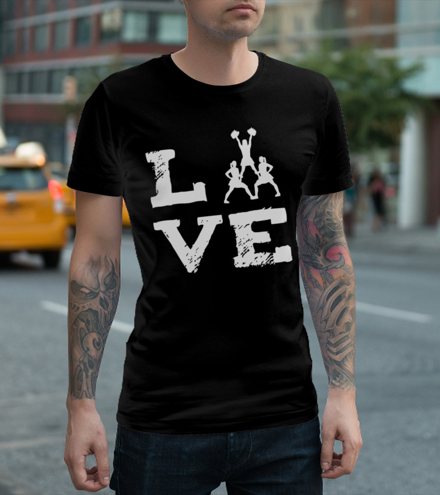 Love Cheerleading Cheerleader Sport T-Shirt
