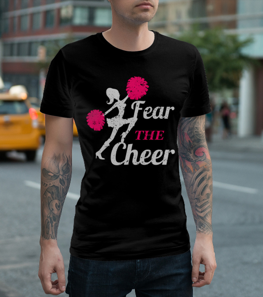 Fear the Cheer Grunge Cheerleading Dance Sport T-Shirt