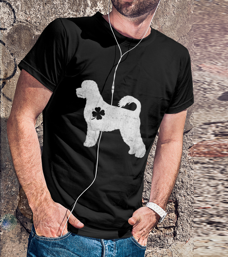 Portuguese Water Dog Fourleafclover Irish T-Shirt
