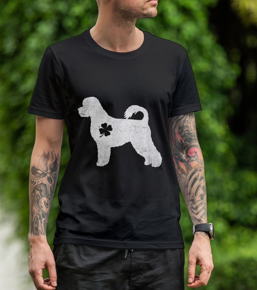 Portuguese Water Dog Fourleafclover Irish T-Shirt
