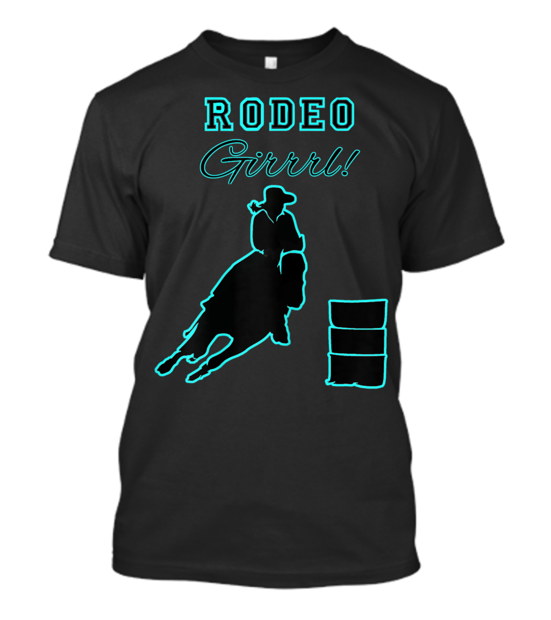 Rodeo Girrrl Barrel Racing Women's Rodeo T-Shirt