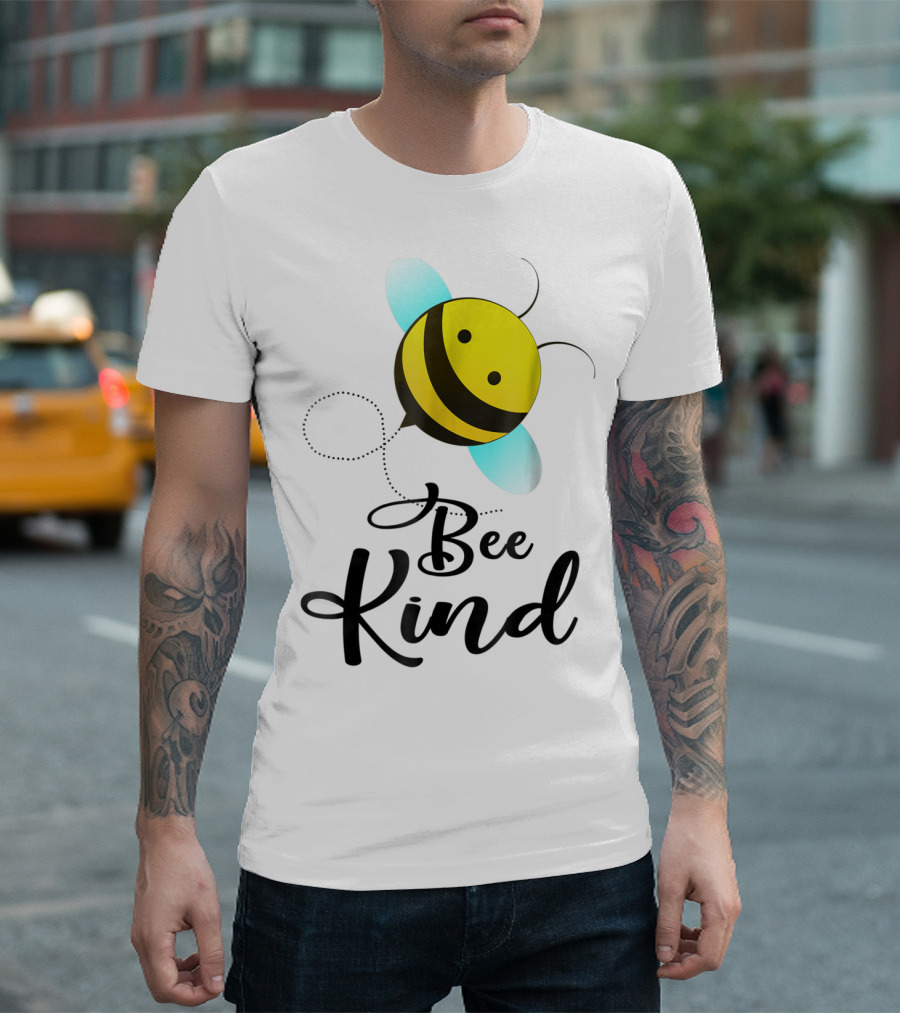 Bee Kind Bumble Bee Design For Kindness T-Shirt