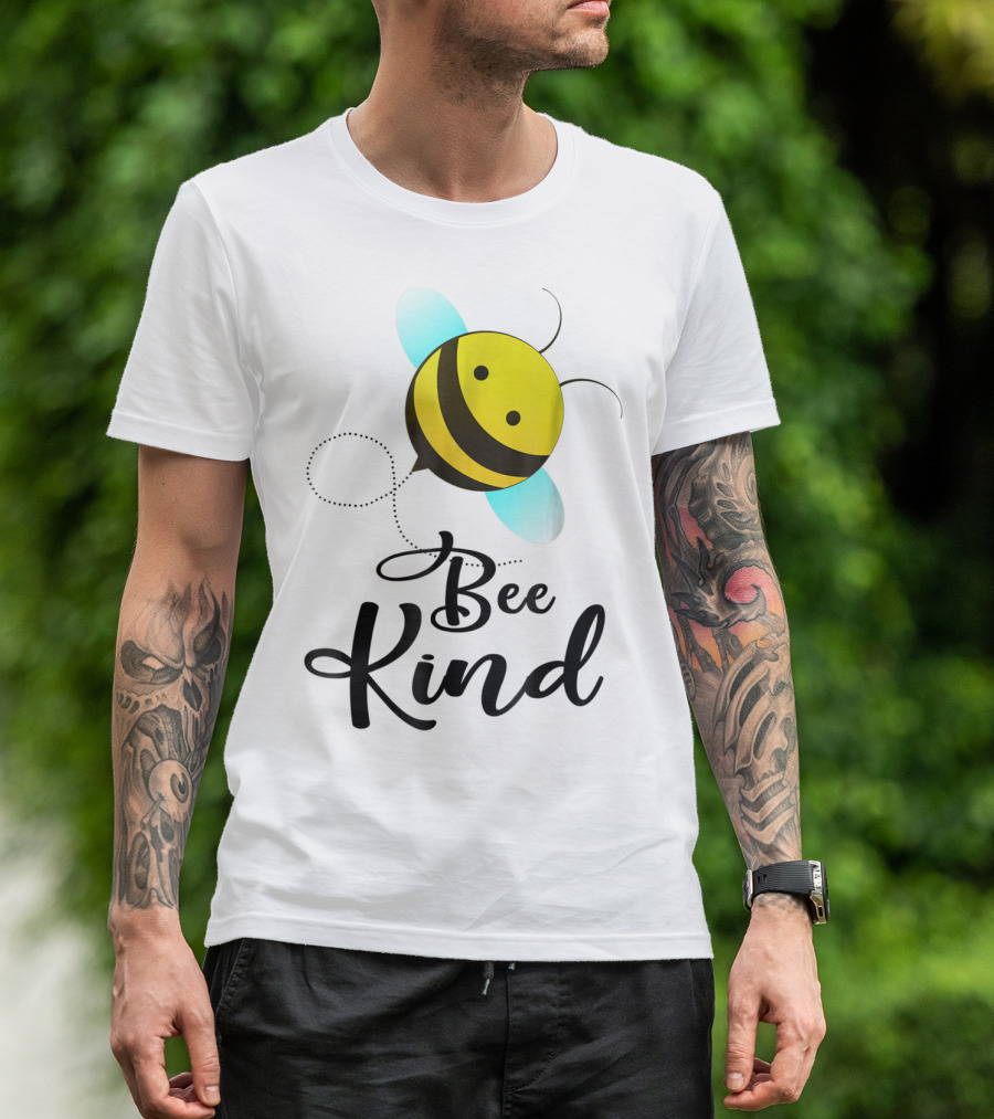 Bee Kind Bumble Bee Design For Kindness T-Shirt