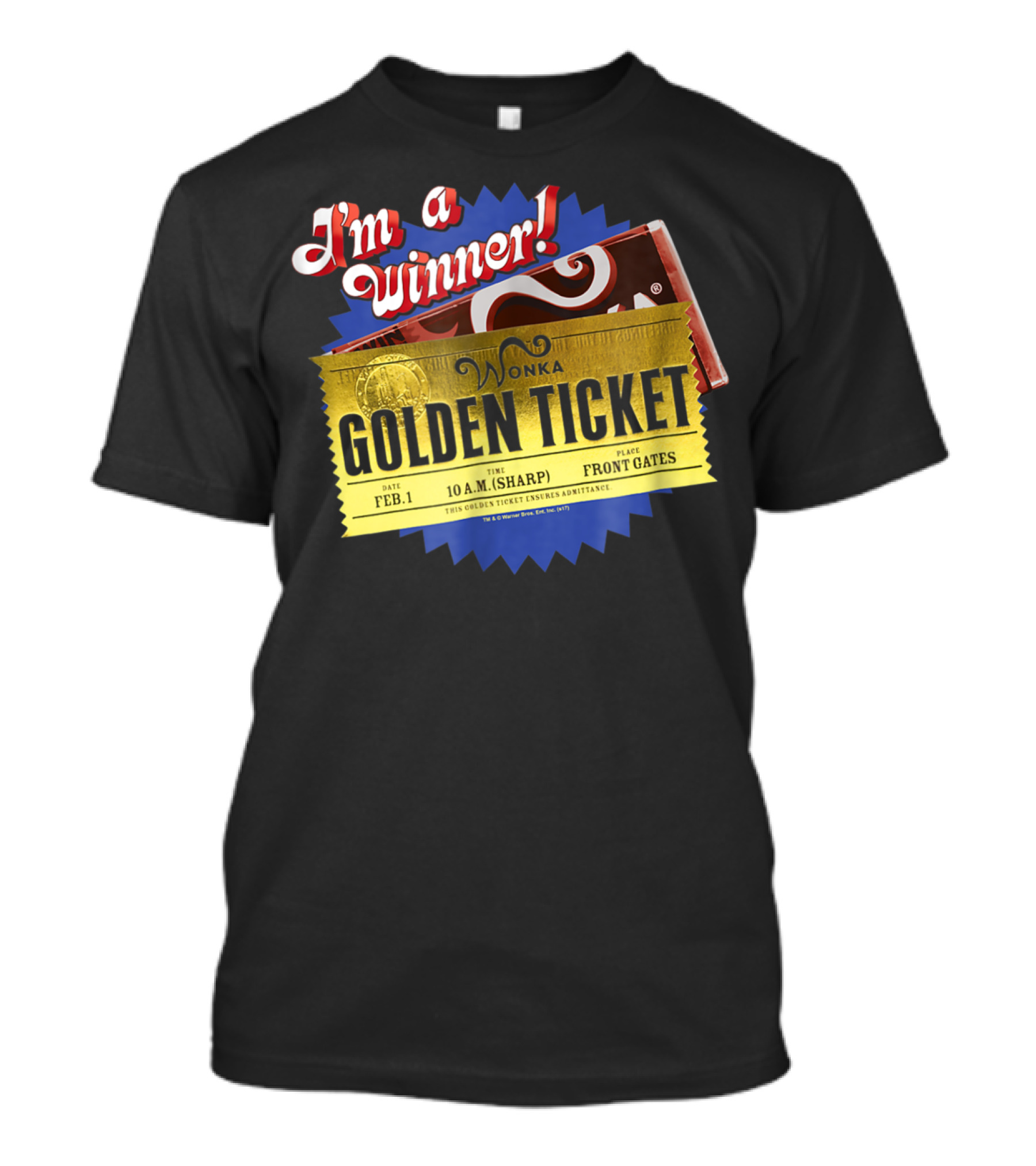 I'm A Winner Wonka Golden Ticket T-Shirt