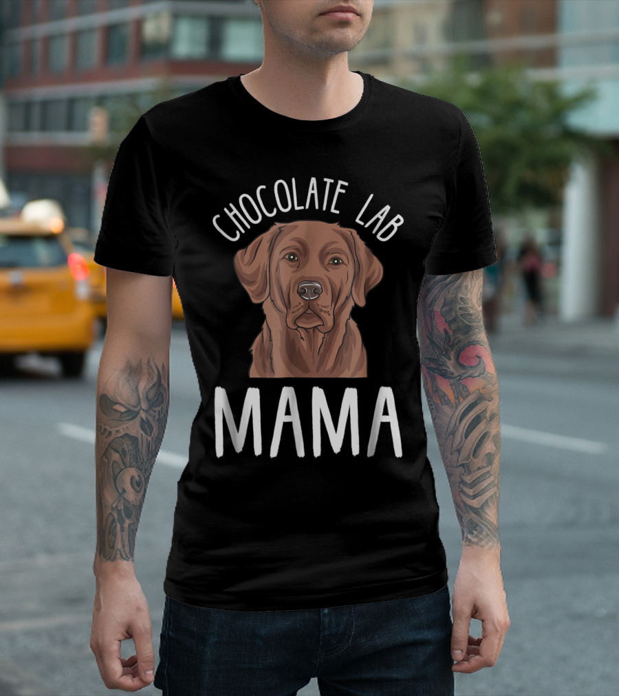 Chocolate Lab Mama Chocolate Lab Mom T-Shirt