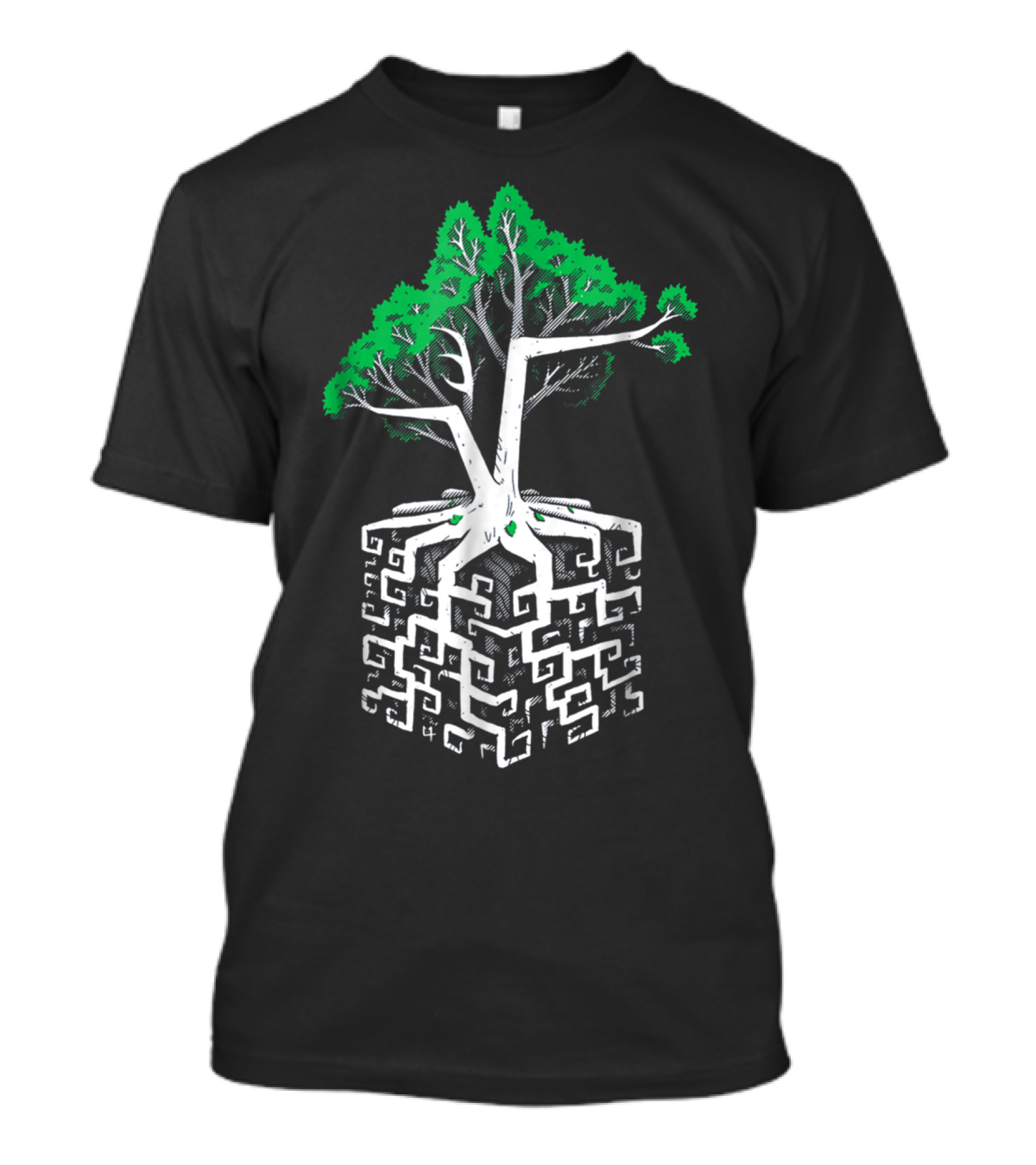 Cube Root Square Root Math Trees Roots Maze T-Shirt
