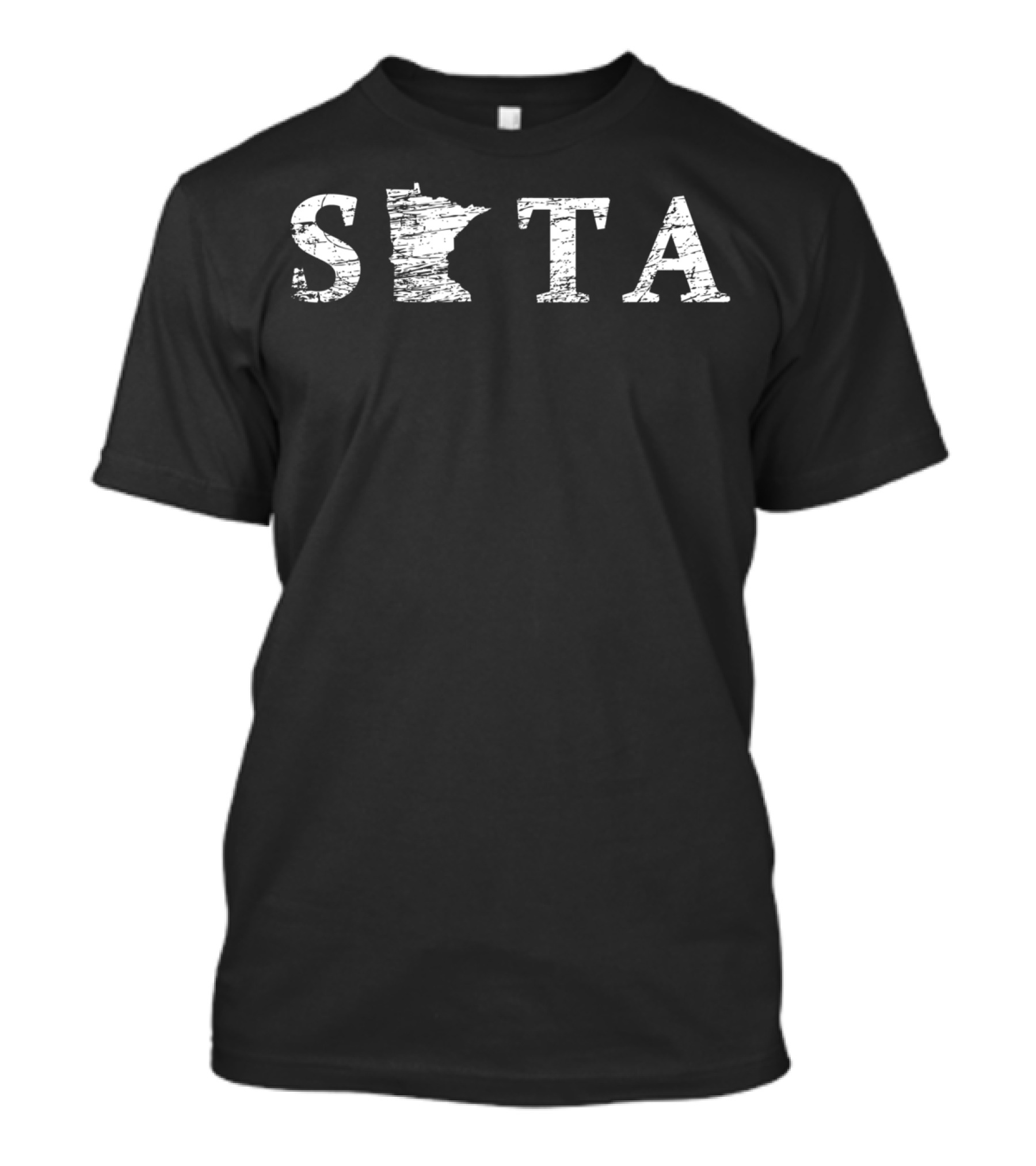 Distressed Sota State Minnesota Map T-Shirt
