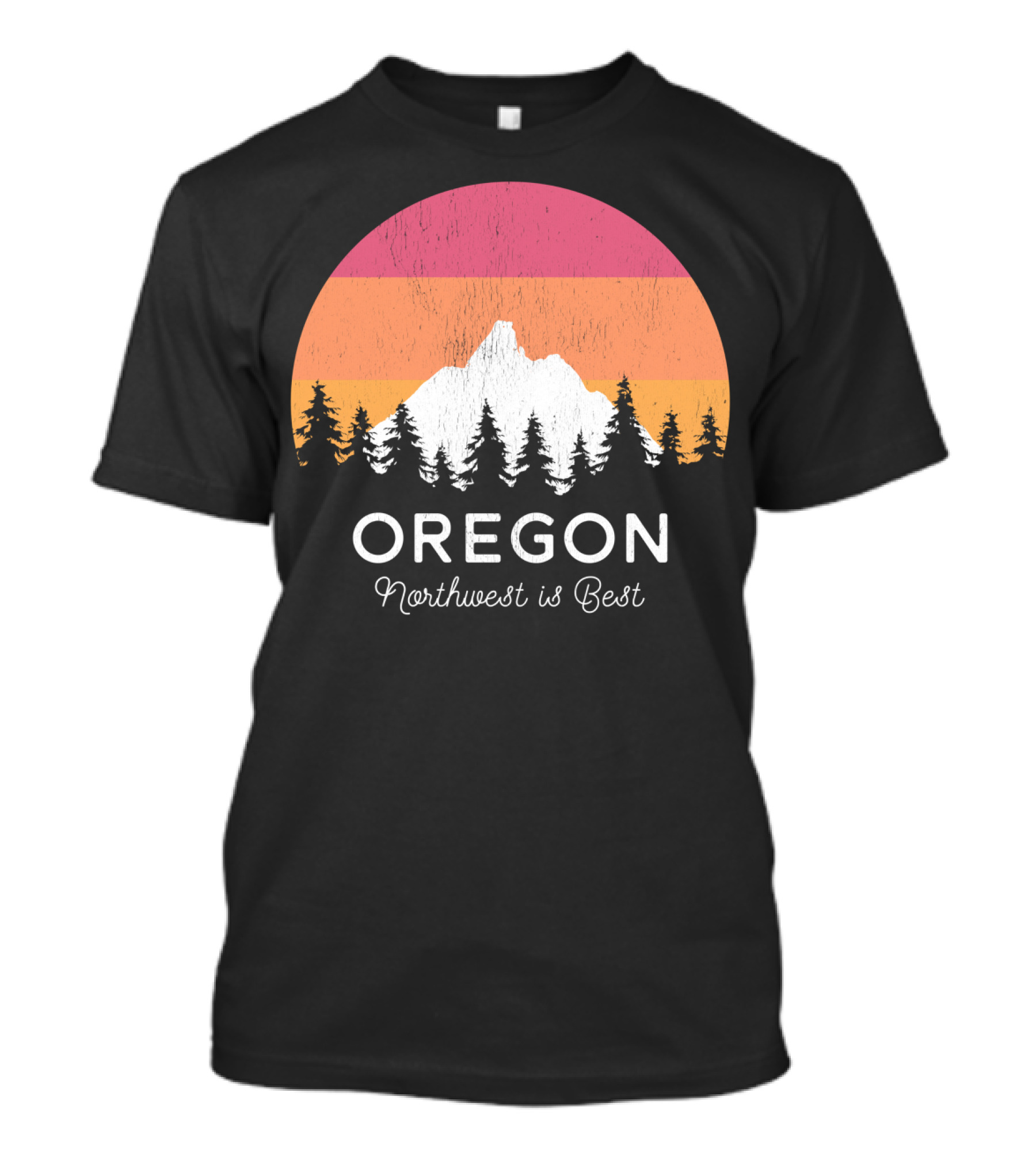 Oregon Northwest Is Best Distressed Magic Hour T-Shirt