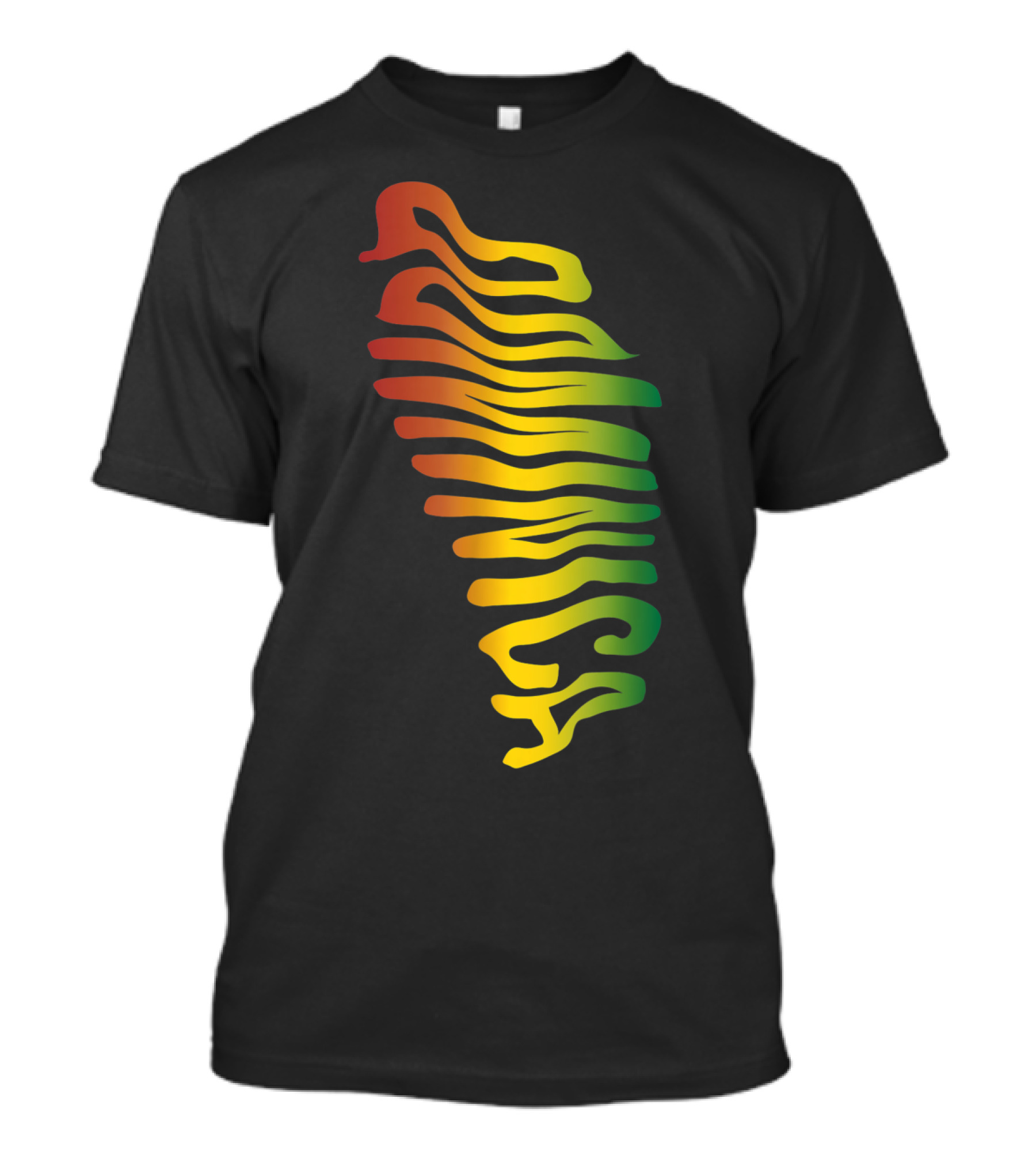Dominica The Island Colorful Caribbean Map T-Shirt