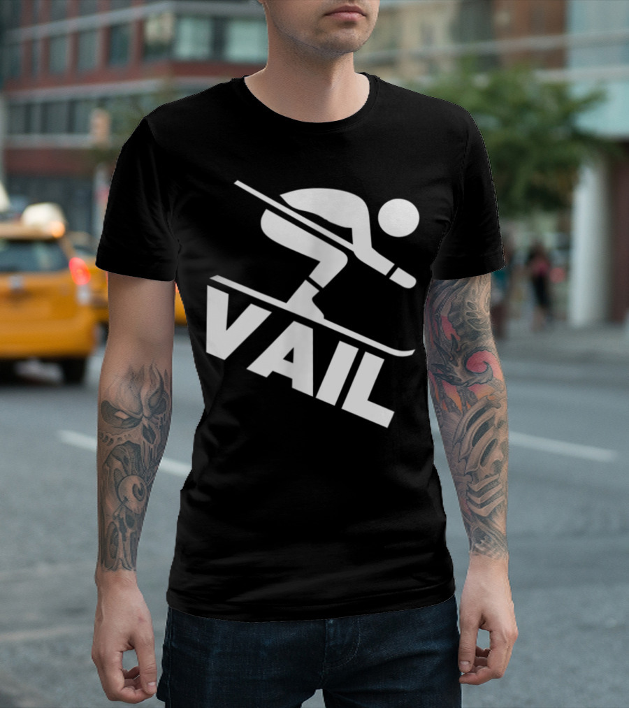 Downhill Skiing Vail Co Skier T-Shirt