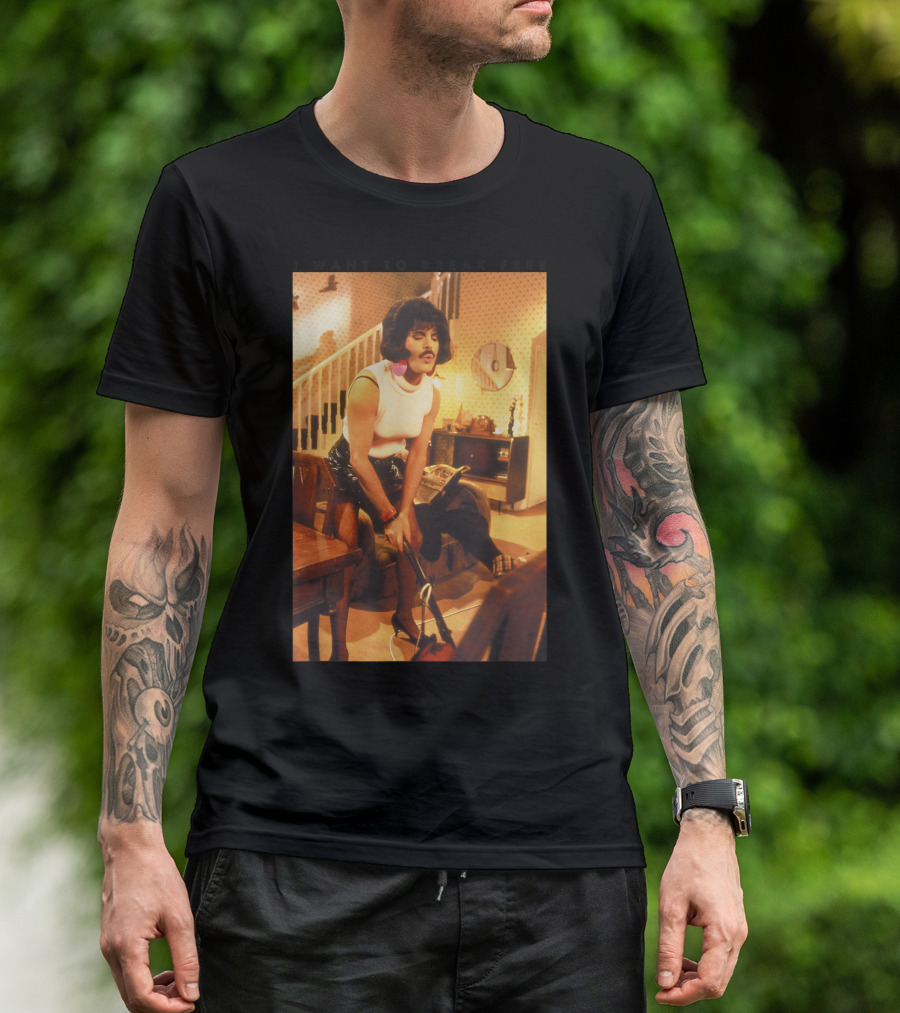 Freddie Mercury I Want To Break Free Vacuuming Scene T-Shirt
