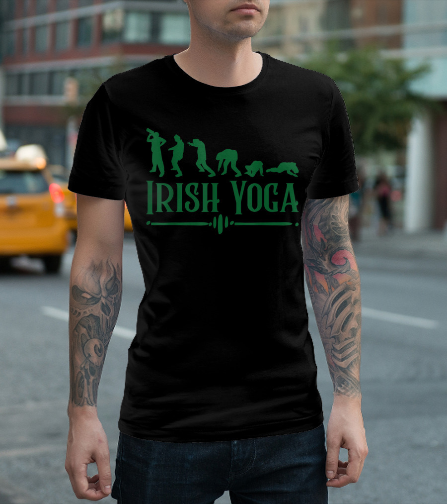 Irish Yoga Funny St Paddys Day T-Shirt
