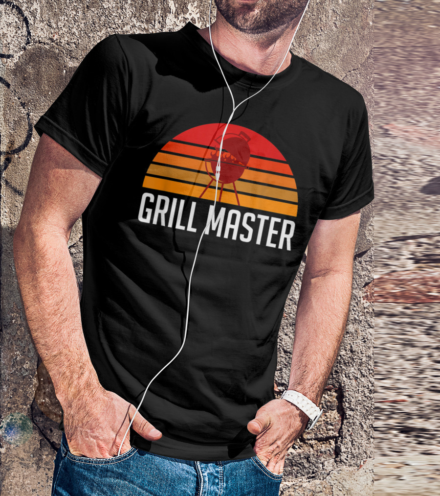Grill Master BBQ Pit Sunset T-Shirt