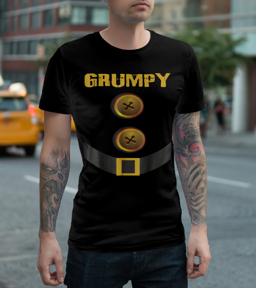 Grumpy Dwarf Belt and Buttons T-Shirt