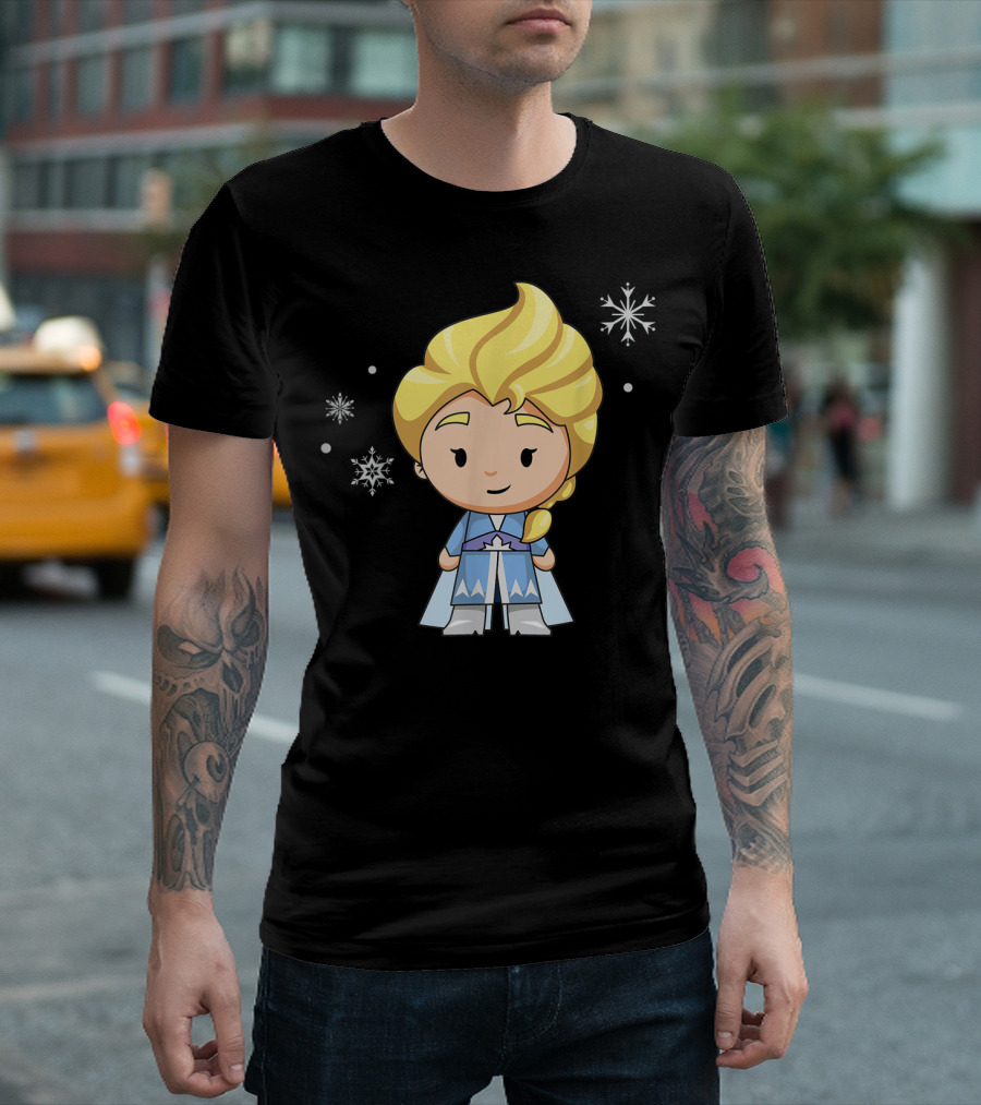 Disney Frozen 2 Elsa Chibi Snowflake T-Shirt