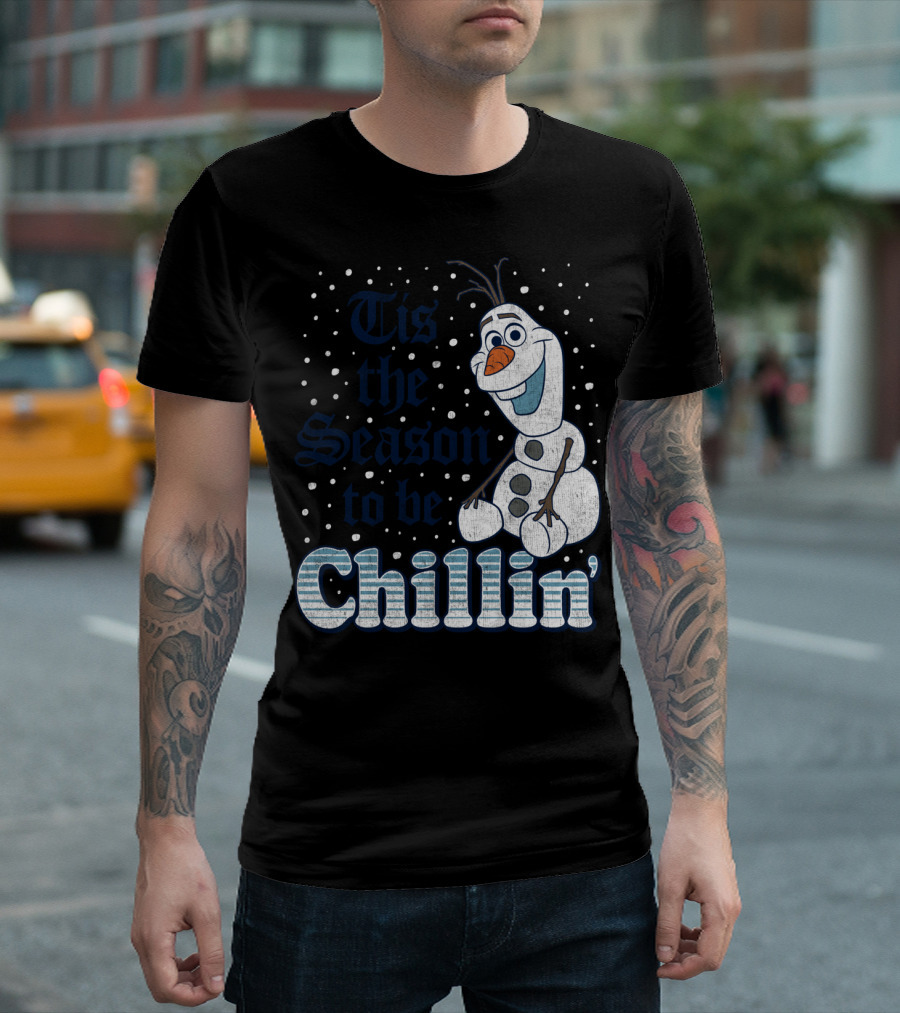 Tis The Season To Be Chillin' Disney Frozen Olaf T-Shirt