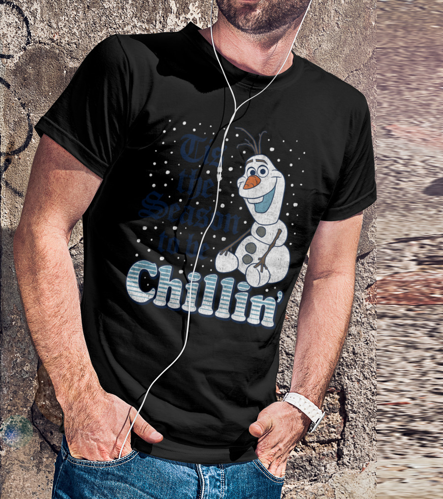 Tis The Season To Be Chillin' Disney Frozen Olaf T-Shirt