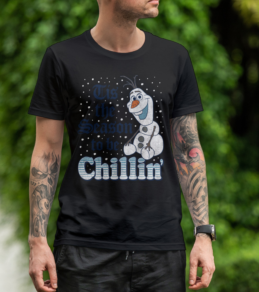 Tis The Season To Be Chillin' Disney Frozen Olaf T-Shirt