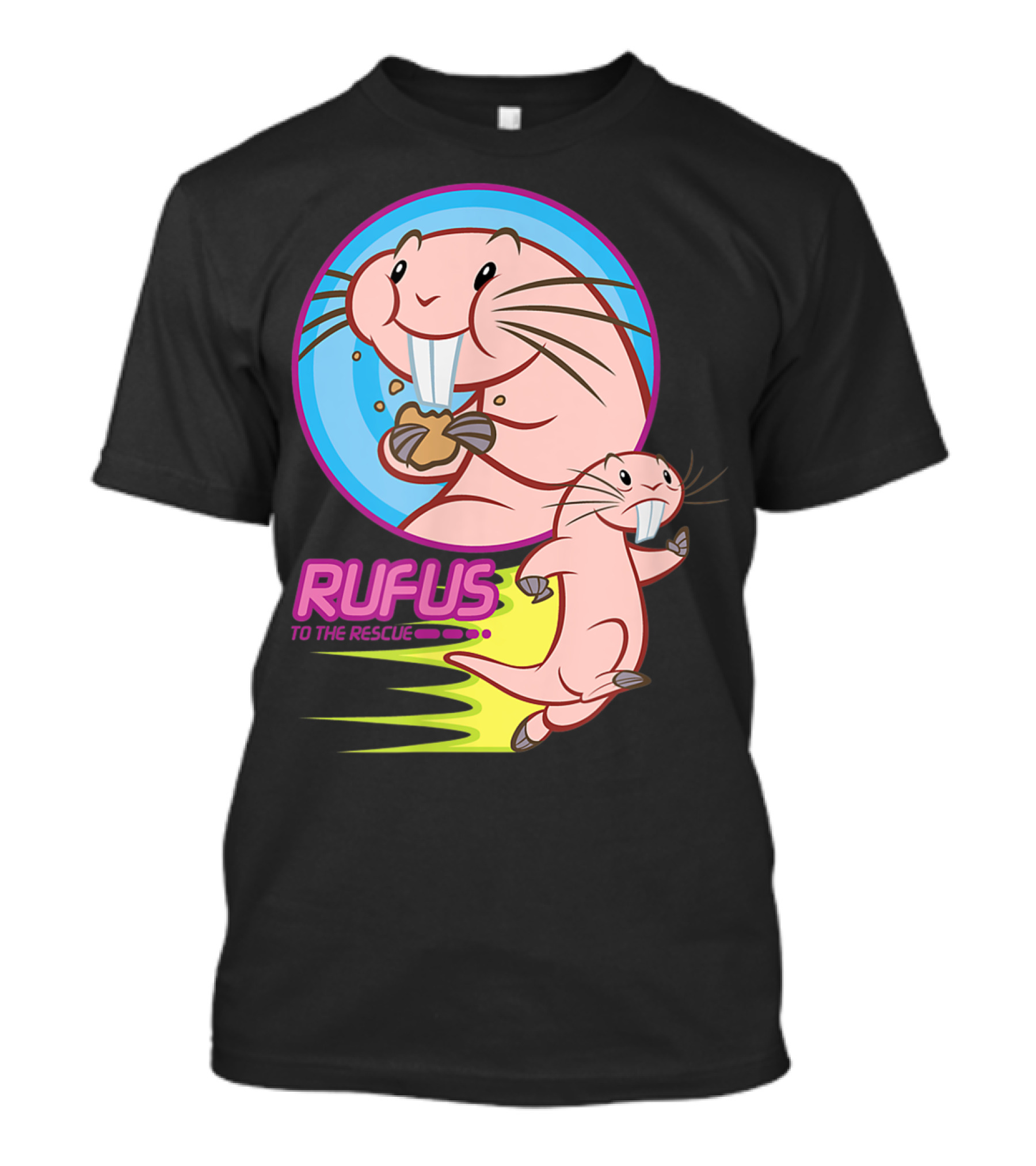 Rufus To The Rescue Disney Kim Possible Animated Character Adventure T-Shirt