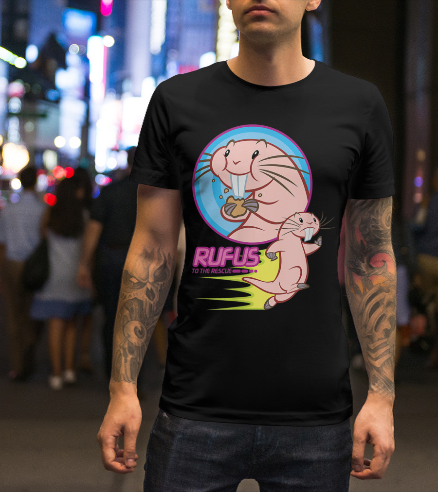 Rufus To The Rescue Disney Kim Possible Animated Character Adventure T-Shirt