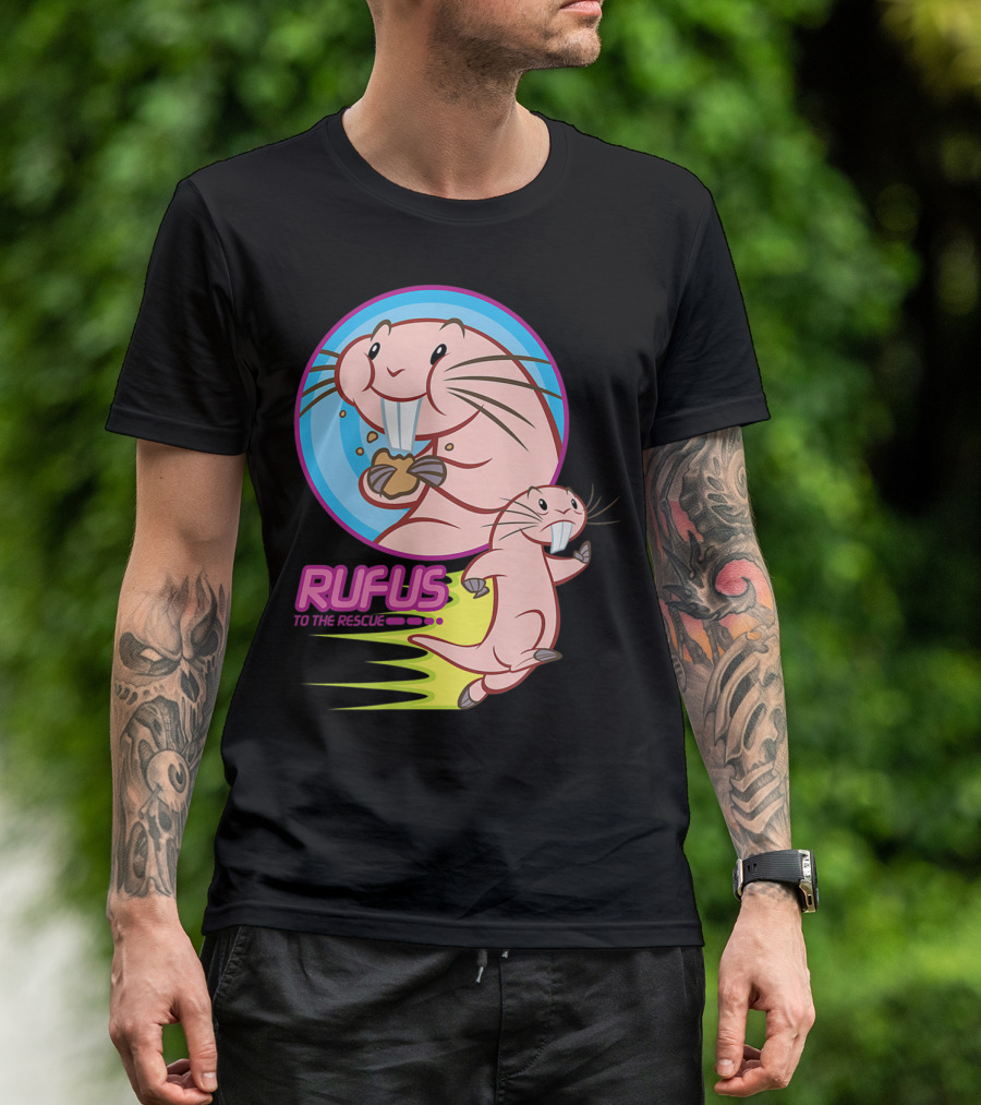 Rufus To The Rescue Disney Kim Possible Animated Character Adventure T-Shirt