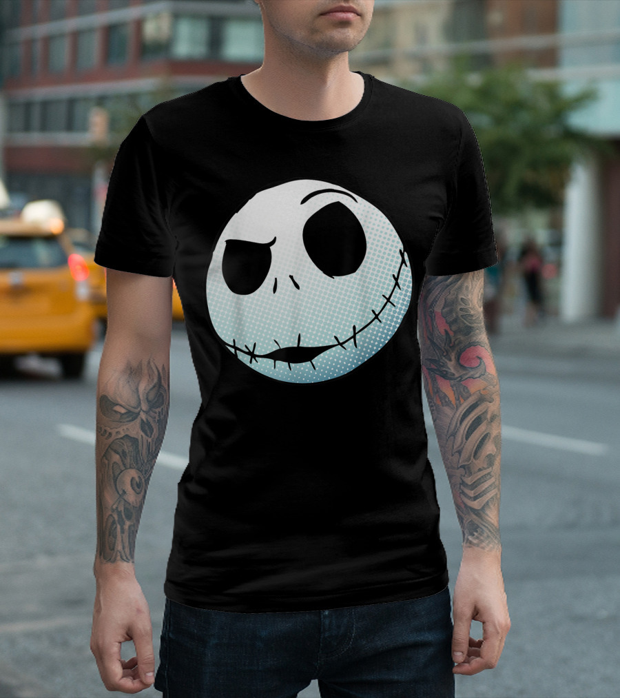 Disney Nightmare Before Christmas Jack Skellington Face T-Shirt