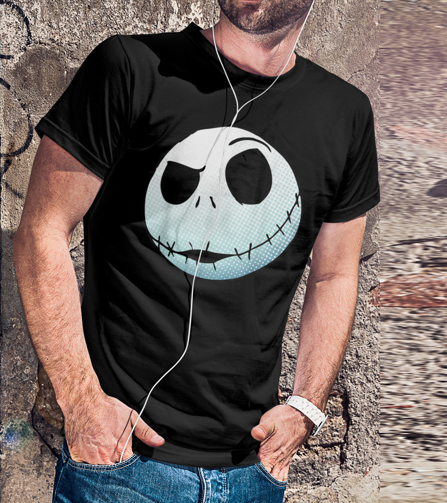 Disney Nightmare Before Christmas Jack Skellington Face T-Shirt