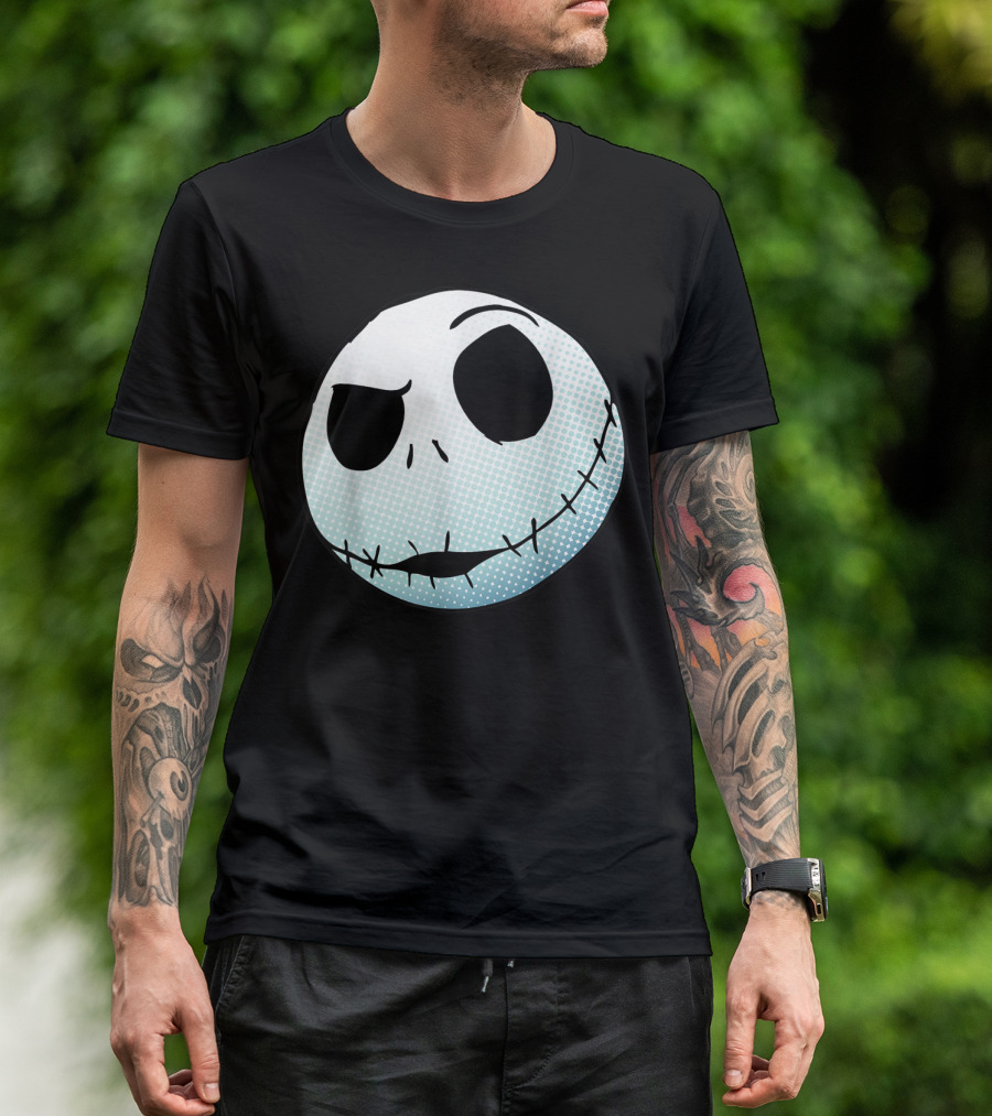 Disney Nightmare Before Christmas Jack Skellington Face T-Shirt