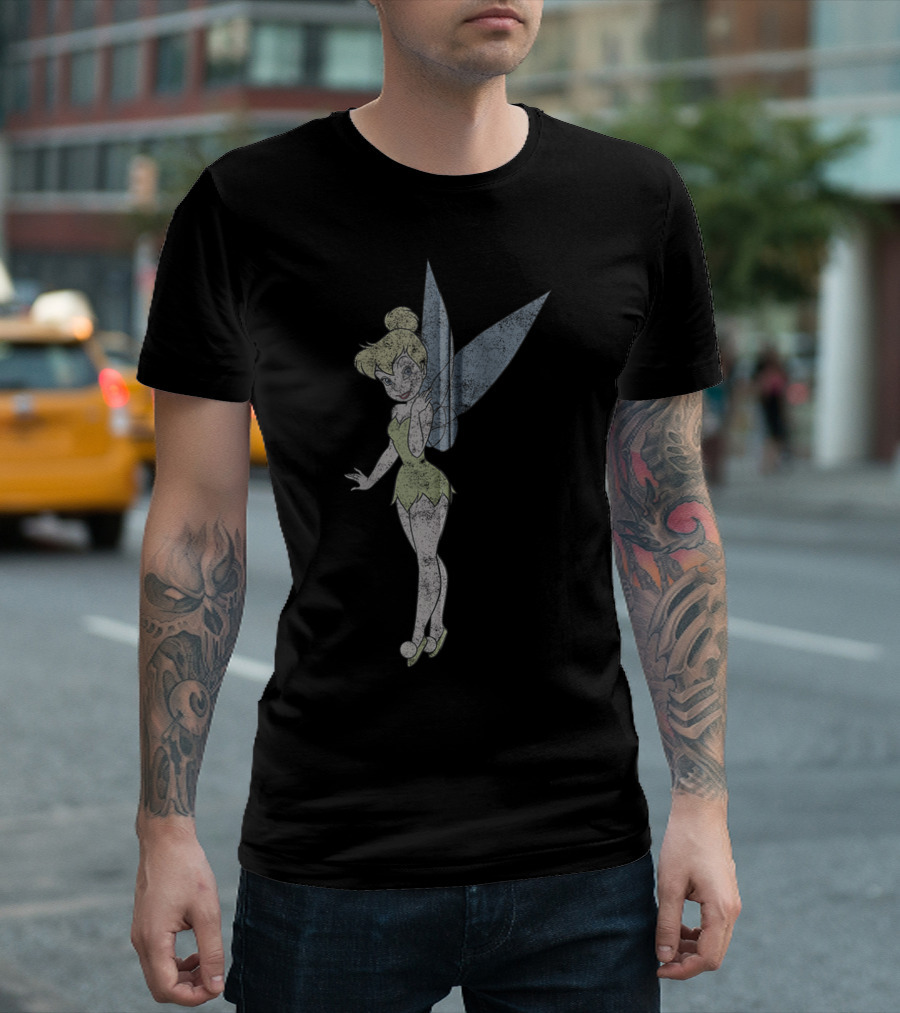 Disney Peter Pan Tinker Bell Vintage Style Character T-Shirt