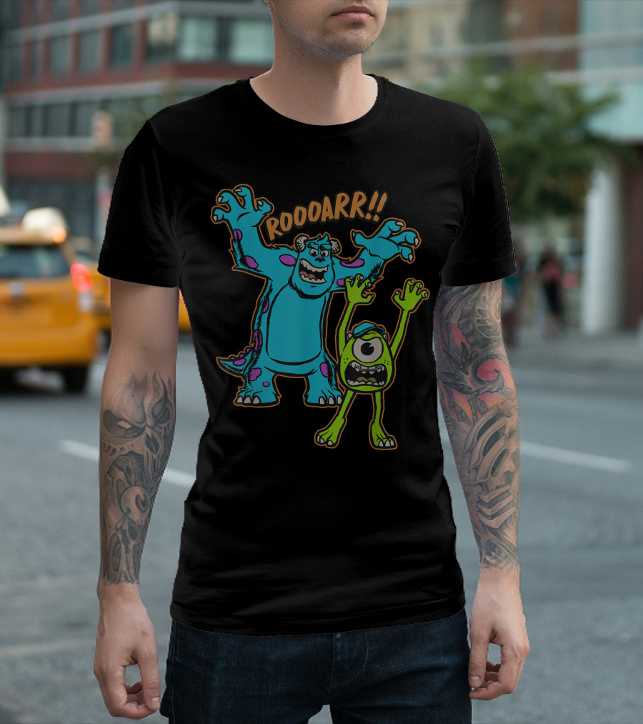 Disney Pixar Monsters U Mike Sulley Roar Roarrr T-Shirt