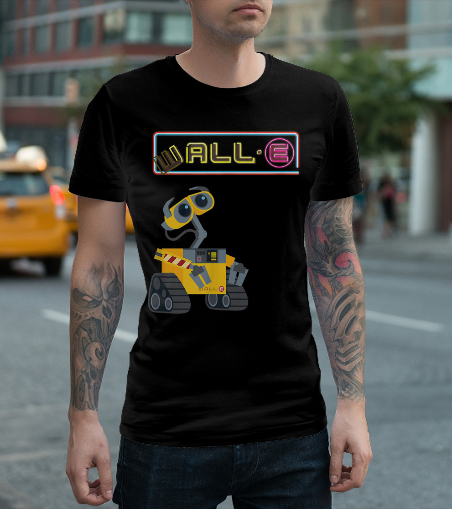 WALL·E Neon Sign Disney Pixar T-Shirt