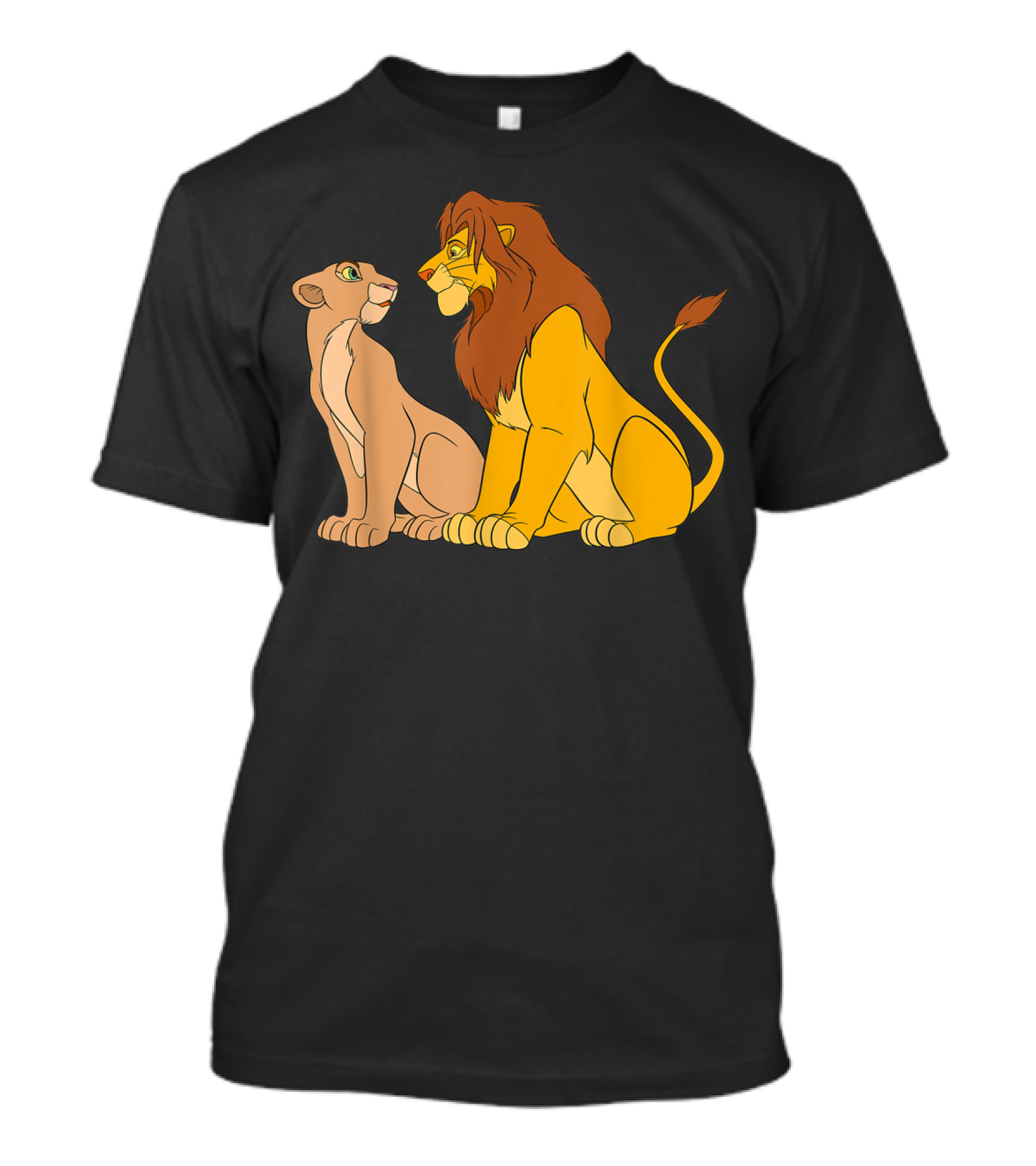 Disney The Lion King Simba And Nala Adult Characters T-Shirt