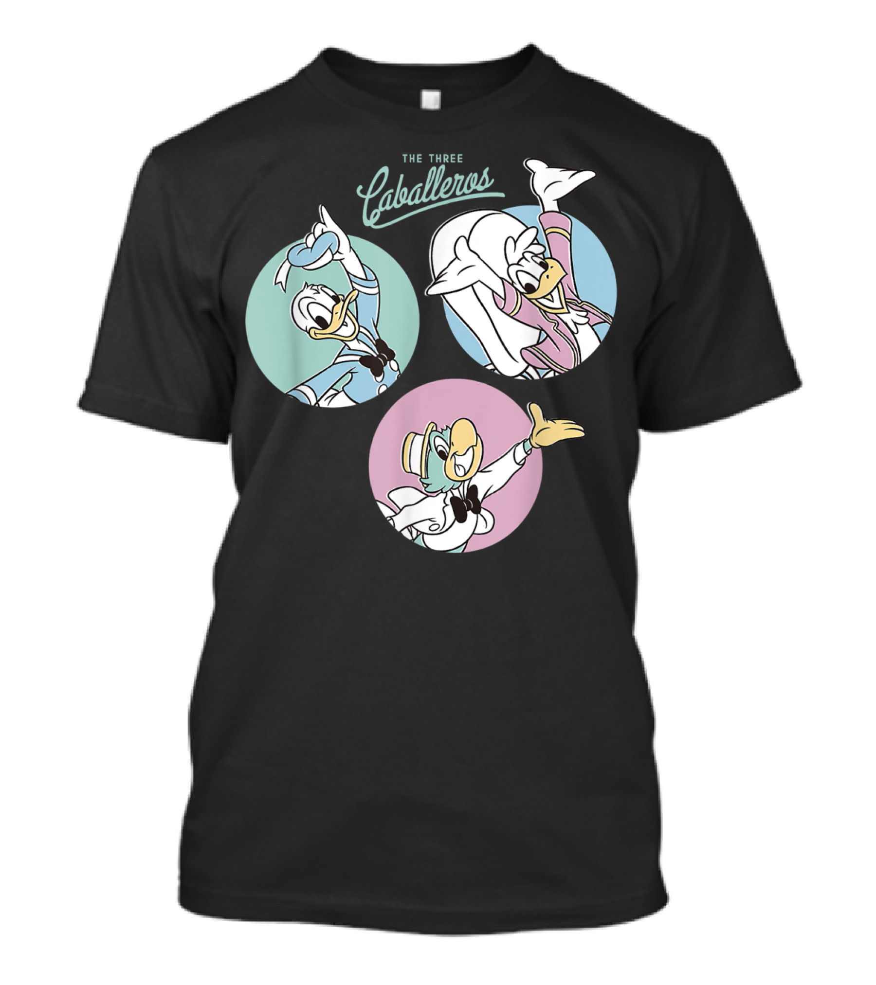 The Three Caballeros 1944 Donald Duck Disney Characters Trio T-Shirt