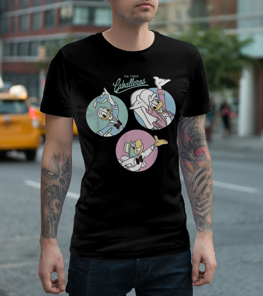 The Three Caballeros 1944 Donald Duck Disney Characters Trio T-Shirt