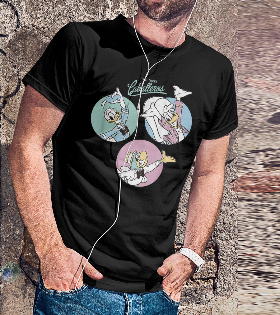The Three Caballeros 1944 Donald Duck Disney Characters Trio T-Shirt