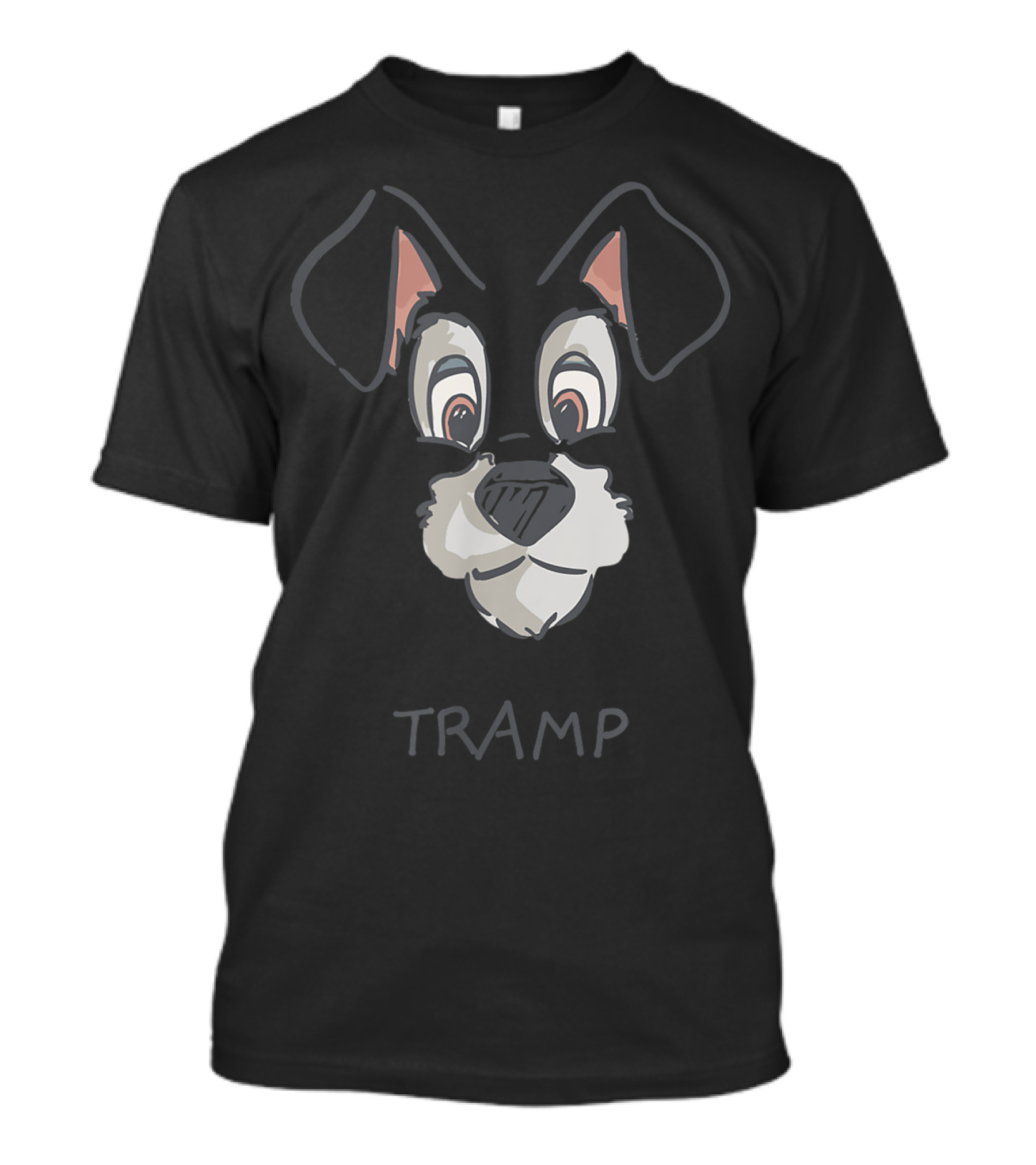 Disney Lady And The Tramp Tramp Drawing T-Shirt