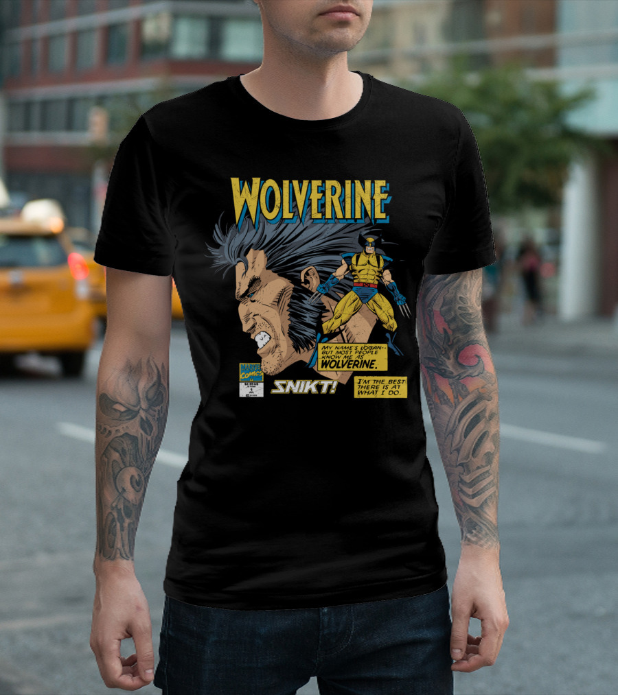 Wolverine Marvel Comics My Name Is Logan SNIKT T-Shirt