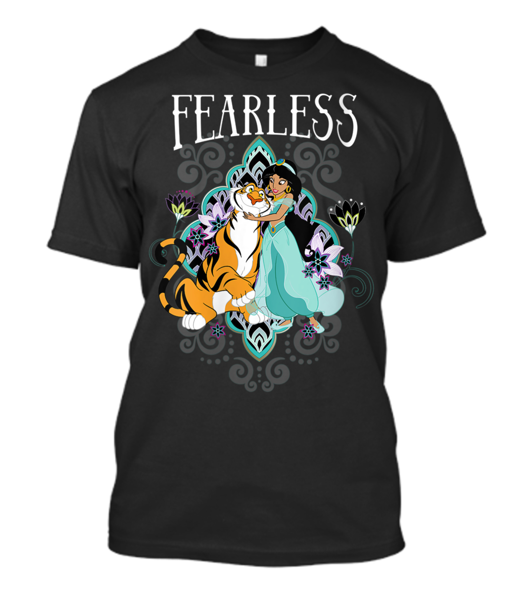 Fearless Disney Aladdin Jasmine And Rajah T-Shirt