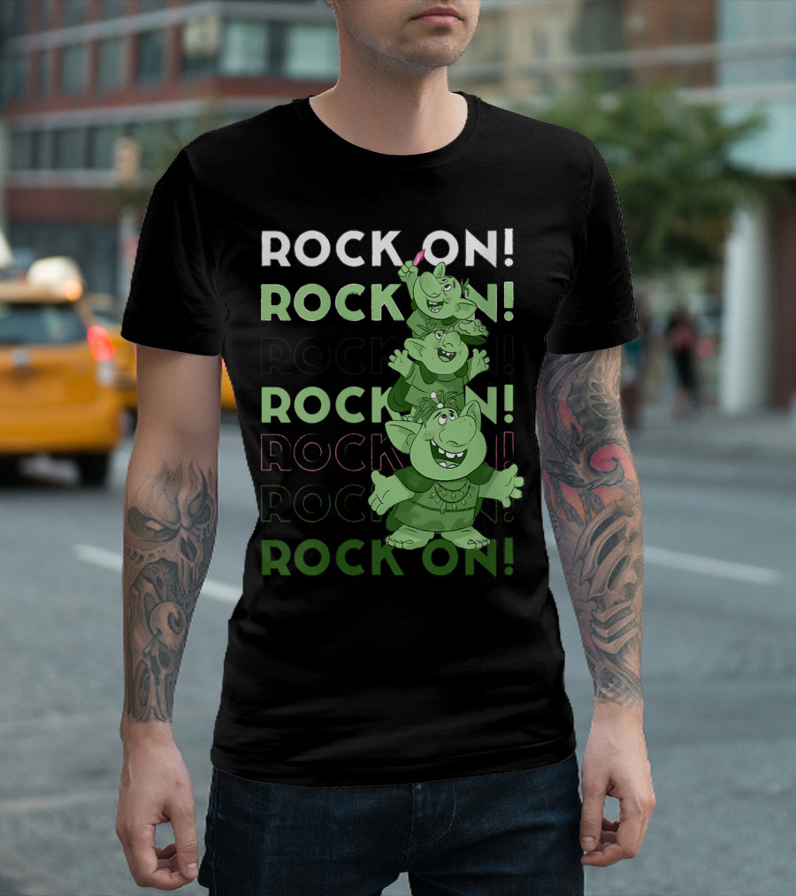 Disney Frozen Rock On Troll Stack Rock On T-Shirt