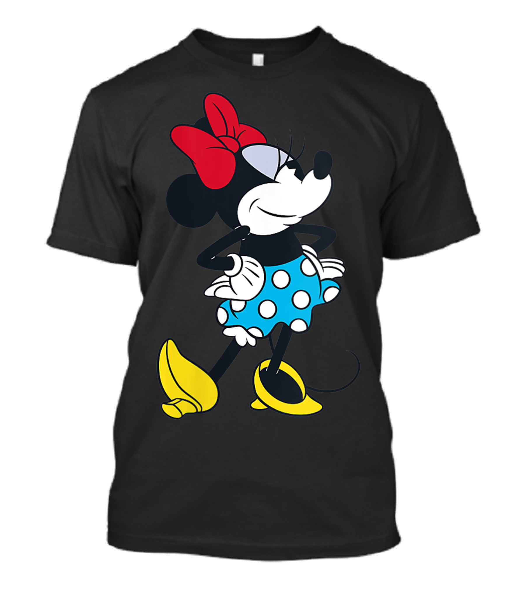 Disney Minnie Mouse Sassy Polka Dot Skirt Red Bow T-Shirt