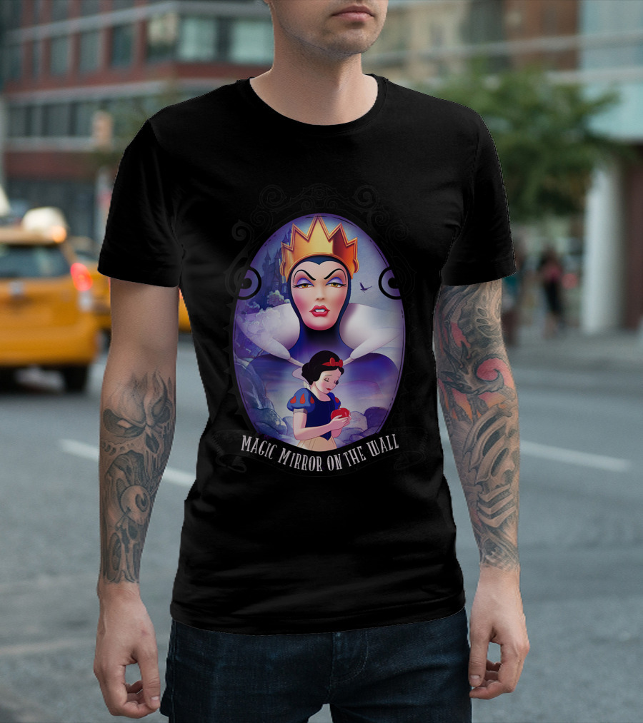 Disney Snow White Evil Queen Magic Mirror On The Wall T-Shirt
