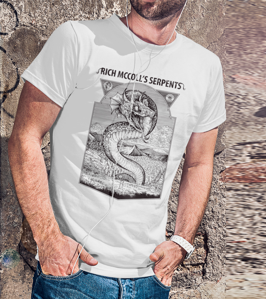 Rich McColl's Serpents Heavy Metal Serpen Black Version T-Shirt